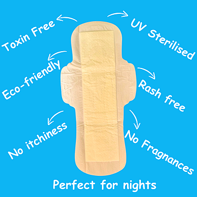 Corn Starch Based Sanitary Pads ( XXL ) ( Pack Of 15 Pads) Corn Starch Based Sanitary Pads ( XXL ) ( Pack Of 15 Pads)