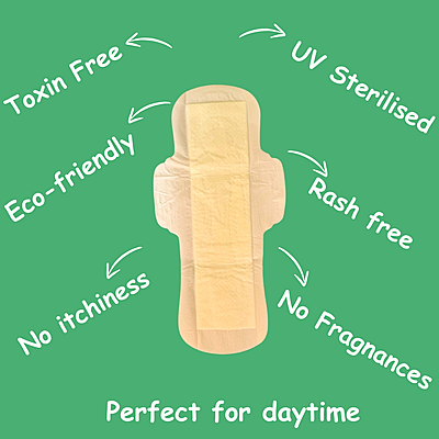 Corn Starch Based Sanitary Pads ( XL ) ( Pack Of 15 Pads) Corn Starch Based Sanitary Pads ( XL ) ( Pack Of 15 Pads)